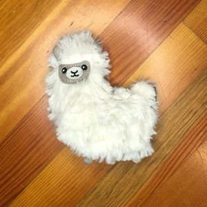 Bitten pocket pal fluffy llama hand warmer plushy OS EUC